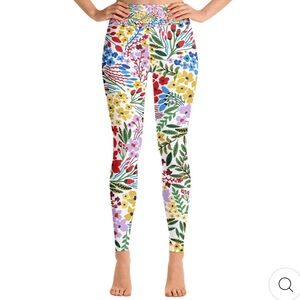 JESSIE ZHAO NEW YORK HIGH WAIST YOGA LEGGINGS IN BLOOMS